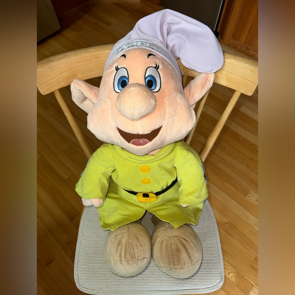 Disney Dopey Plush Stuffed Toy Large 28” Very Soft and Fluffy